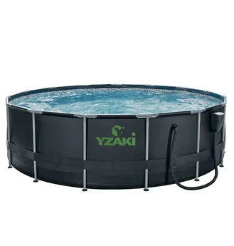 PISCINE YZAKI SANS FILTRATION RONDE 4,57mx1,22m + SKIMMER